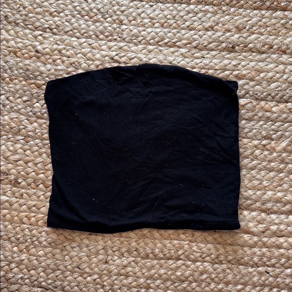 Wild Fable Black Strapless tube Top